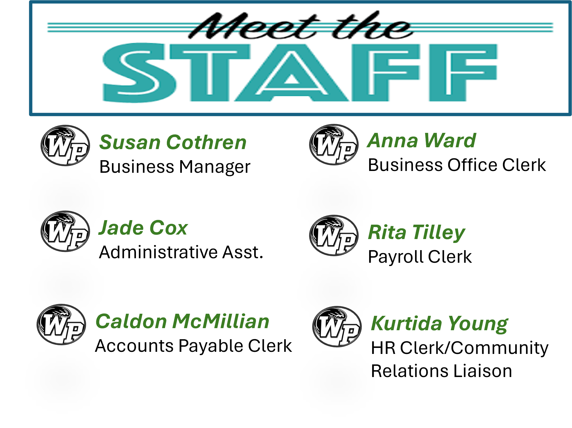 meet the staff