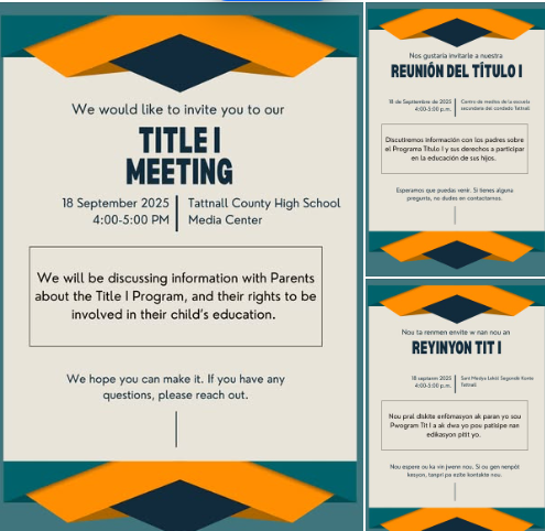 Title 1 Information Meeting