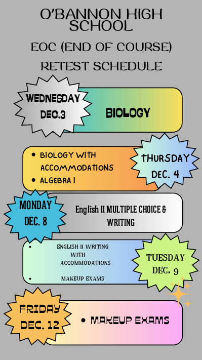 State Assessment Retest Schedule