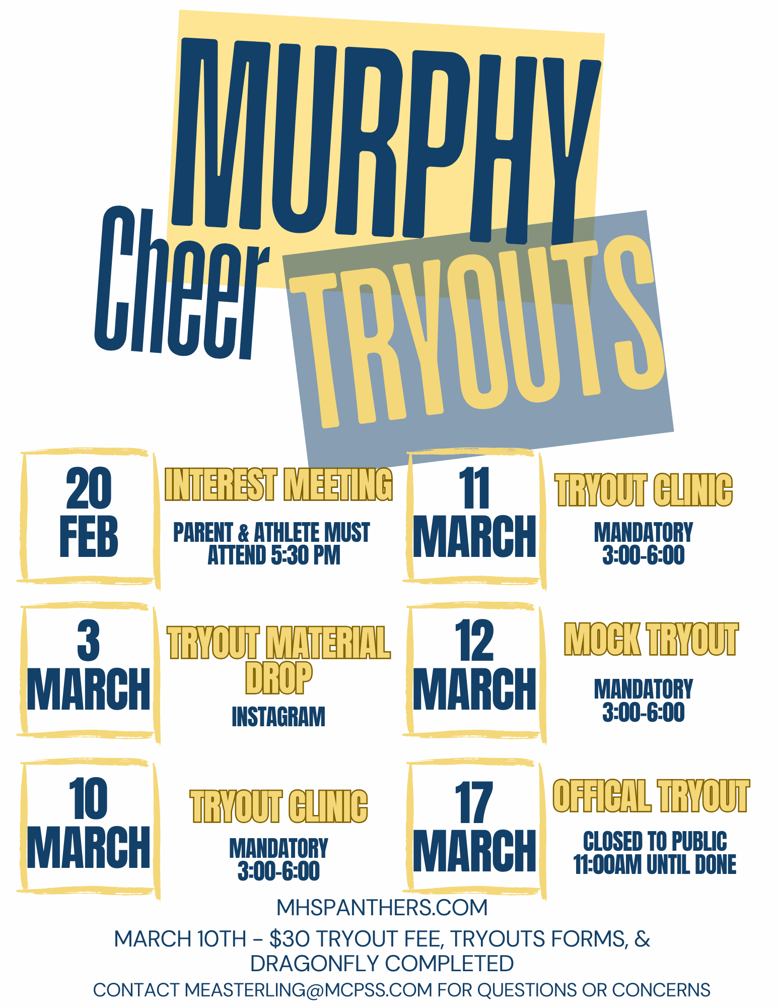 Cheer Tryouts