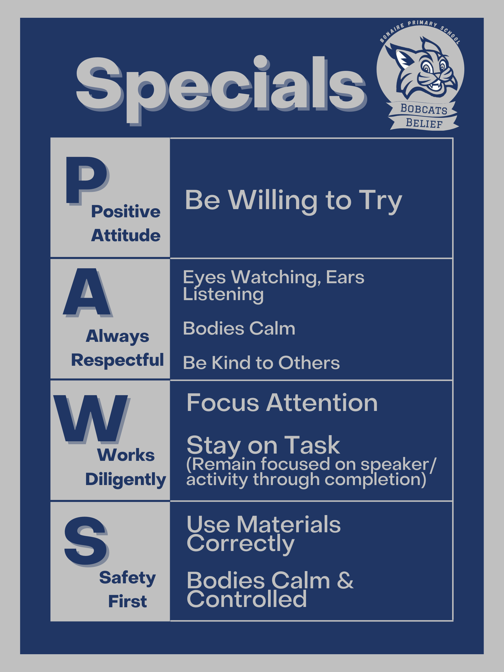 Specials Expectation