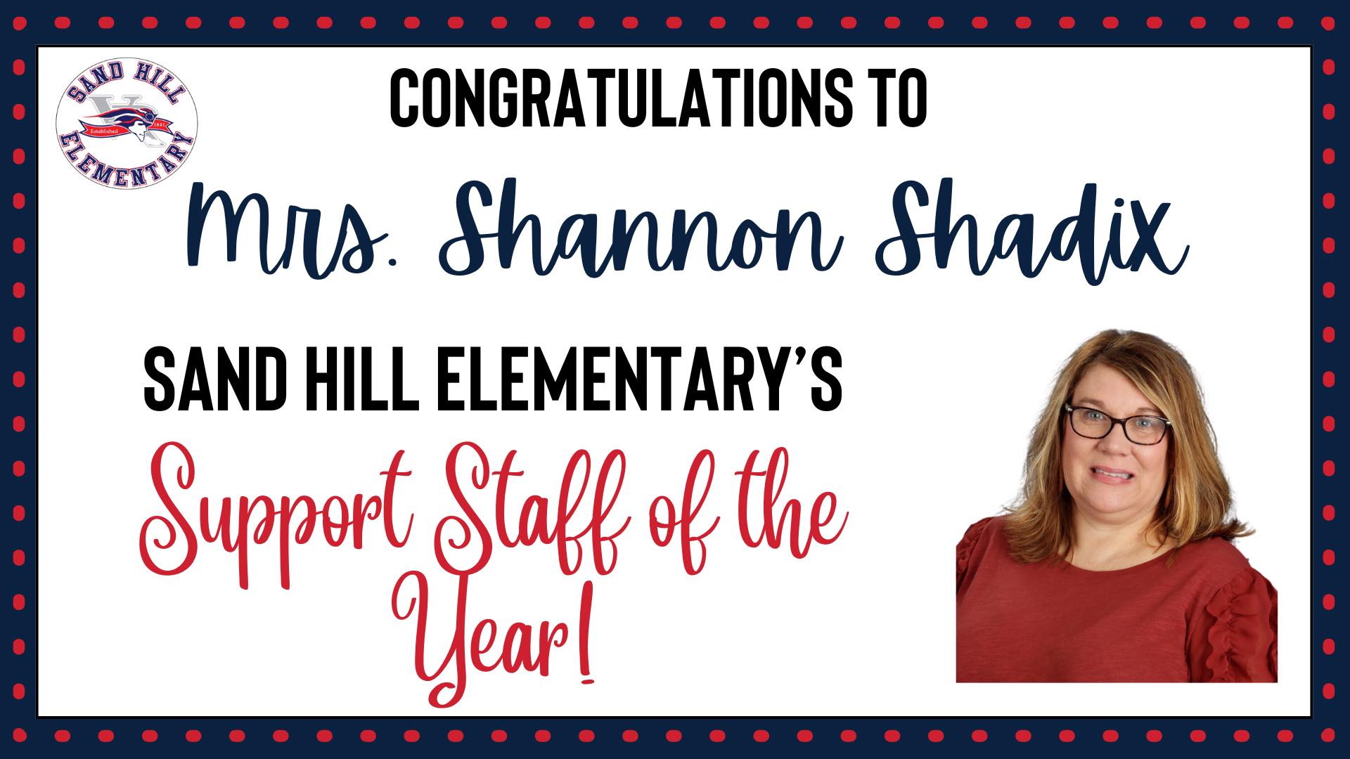 Assistant of the Year Shannon Shadix