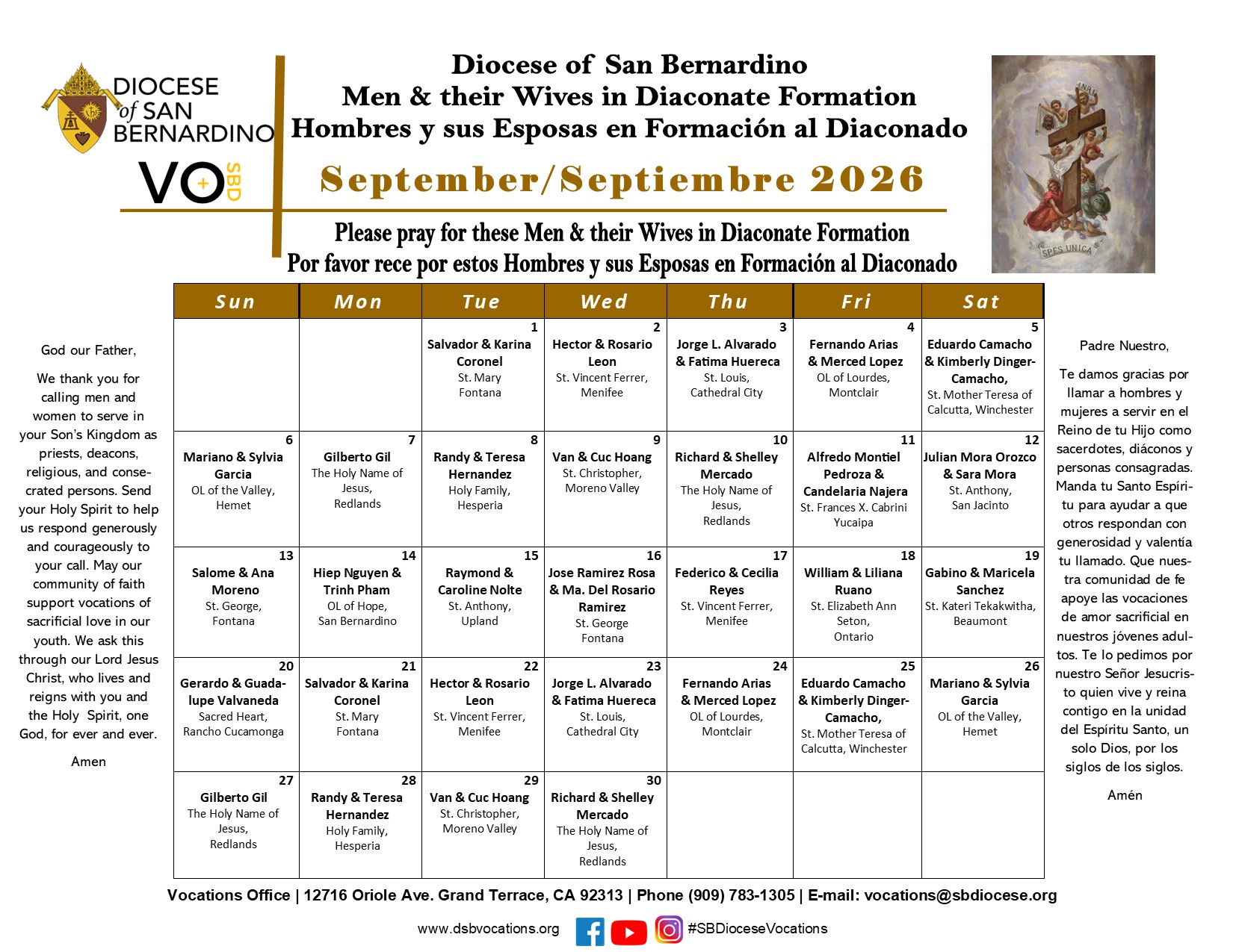 Vocations Calendar