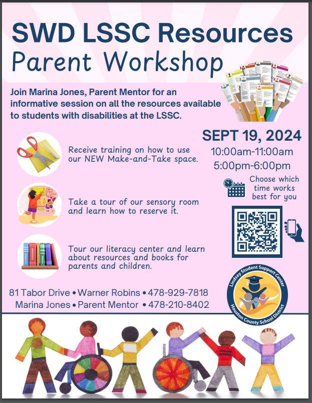 SWD September Parent Workshops LSSC Resources (English)