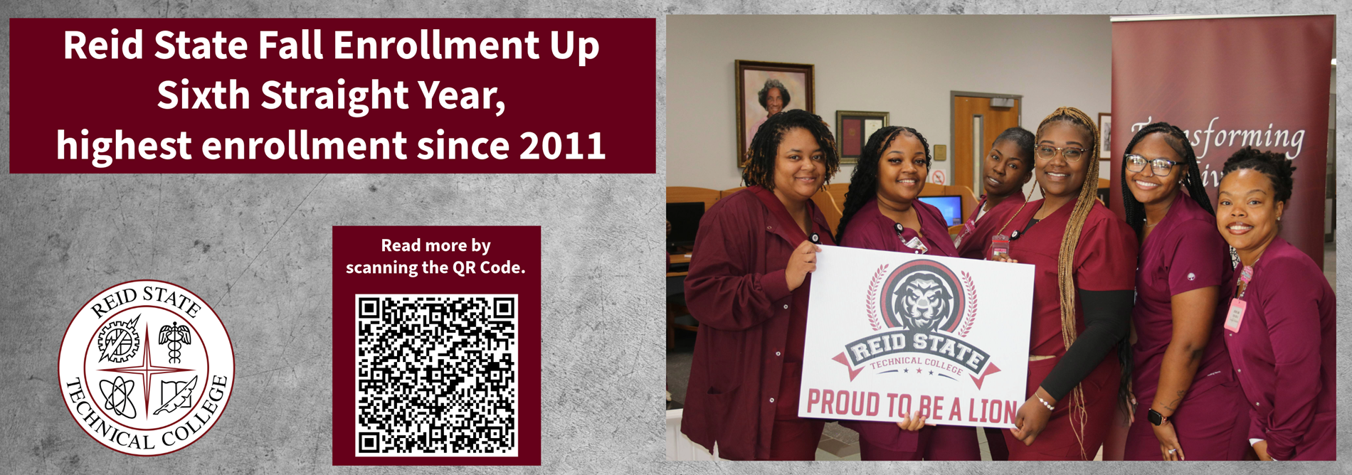 Reid State Fall Enrollment Up Sixth Straight Year, highest enrollment since 2011