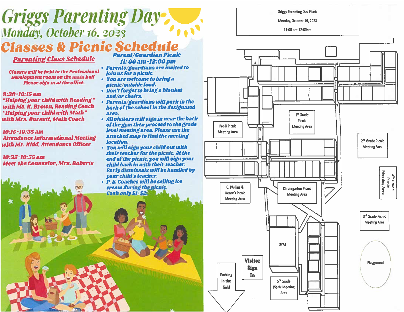 Parenting Schedule & Map