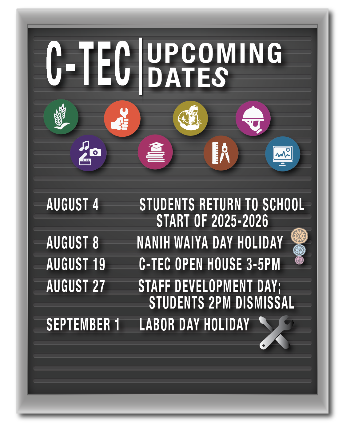Upcoming Dates to Remember