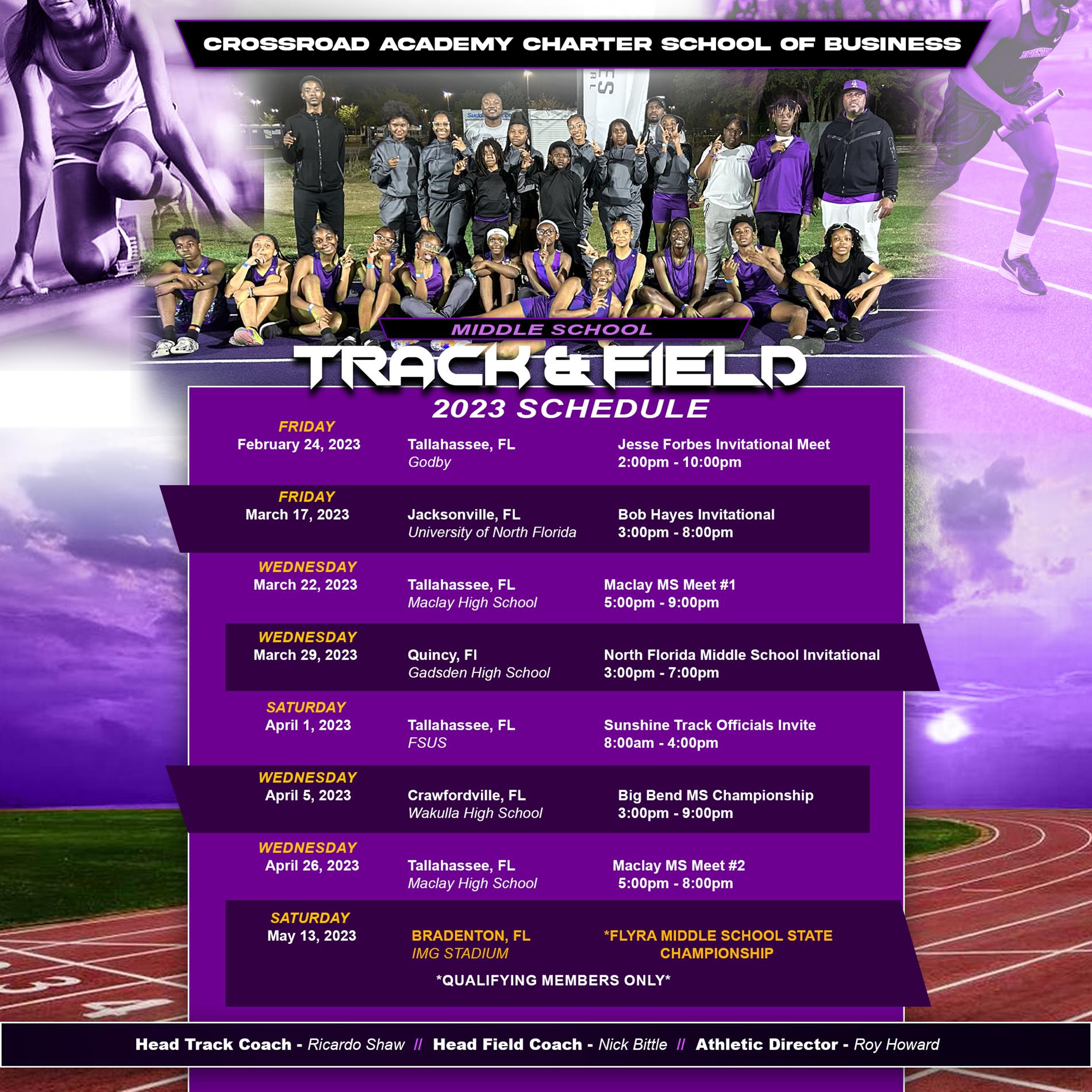 2023 Track & Field Schedule