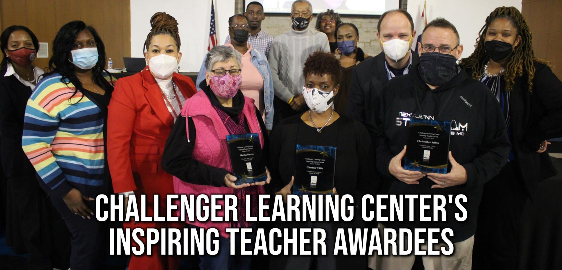 Challenger Learning Center's  Inspiring Teacher Awardees
