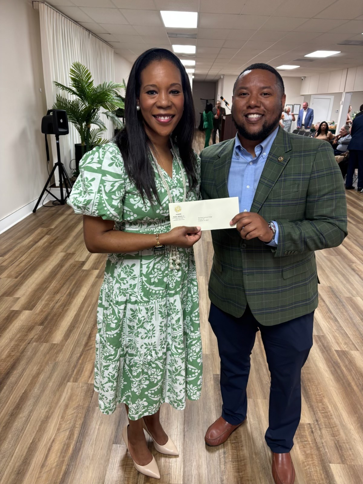 Dr. Coretta Boykin with Senator Robert Stewart