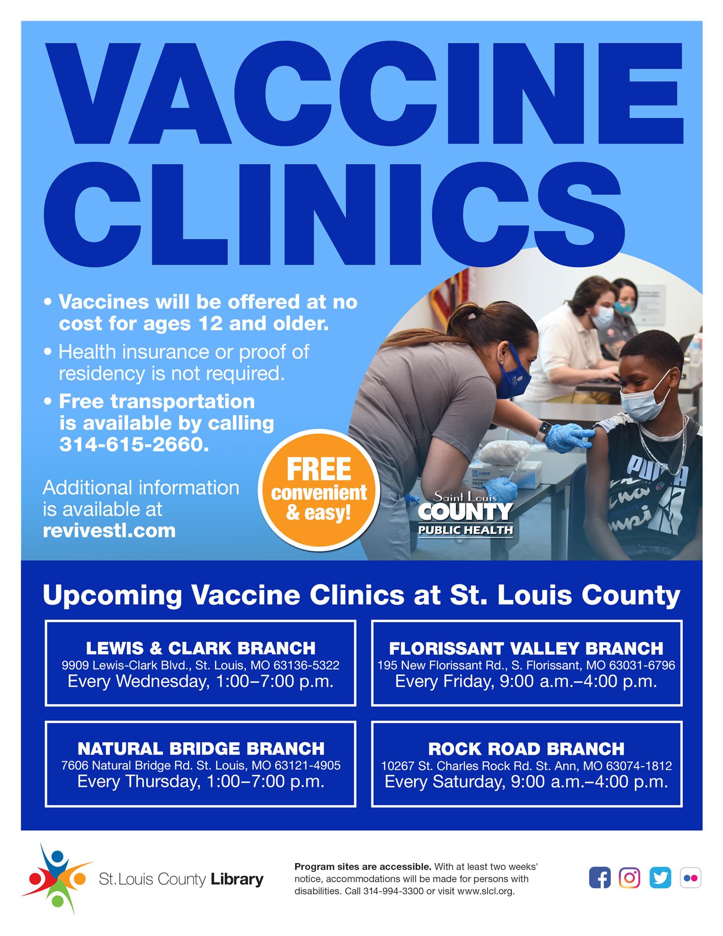 St. Louis County Library Vaccine Clinics