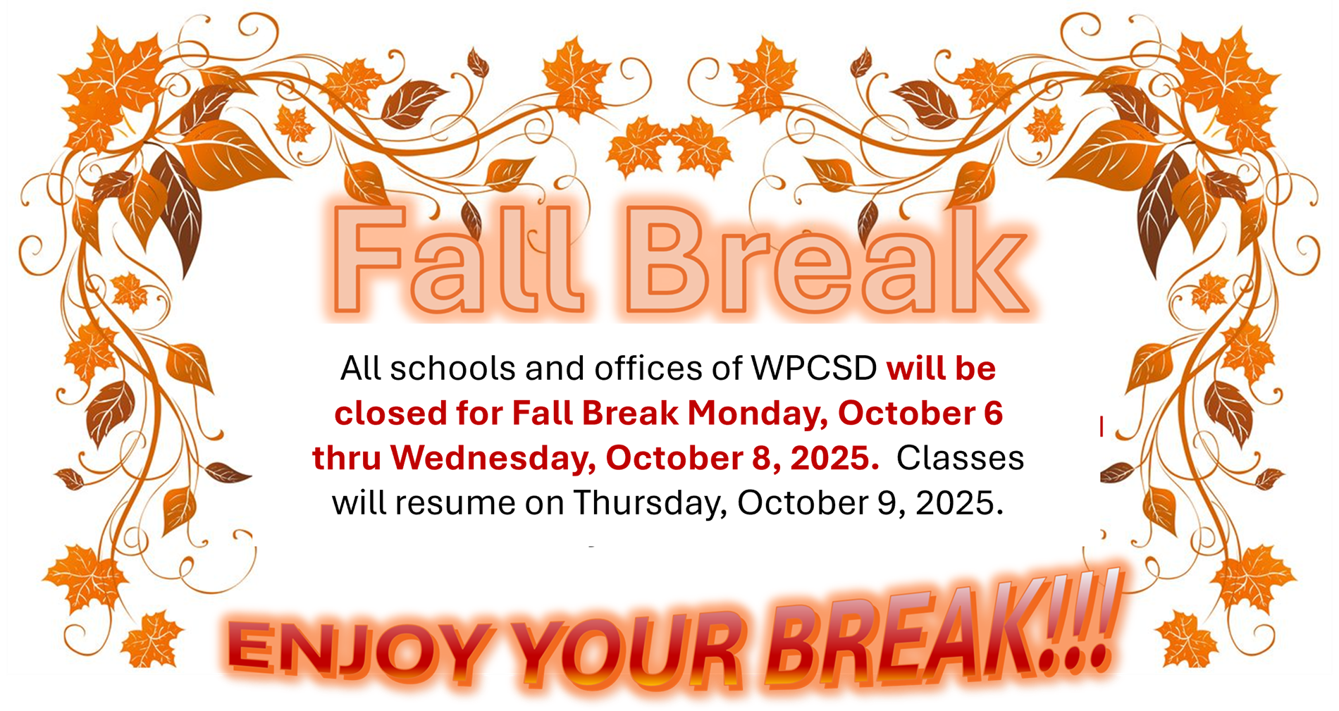 fall break
