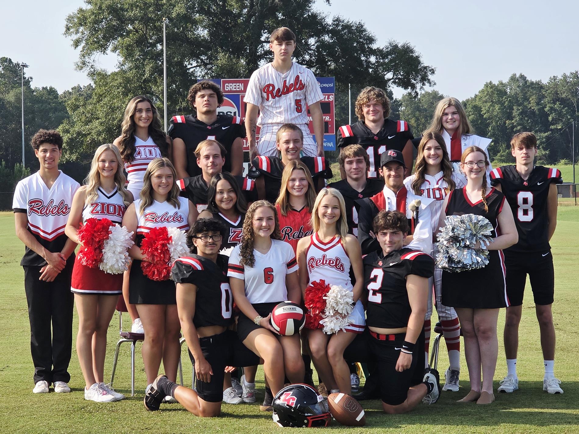 Senior Athletes and Band