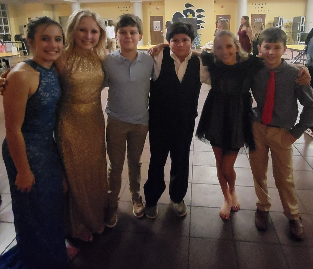 students at winter dance