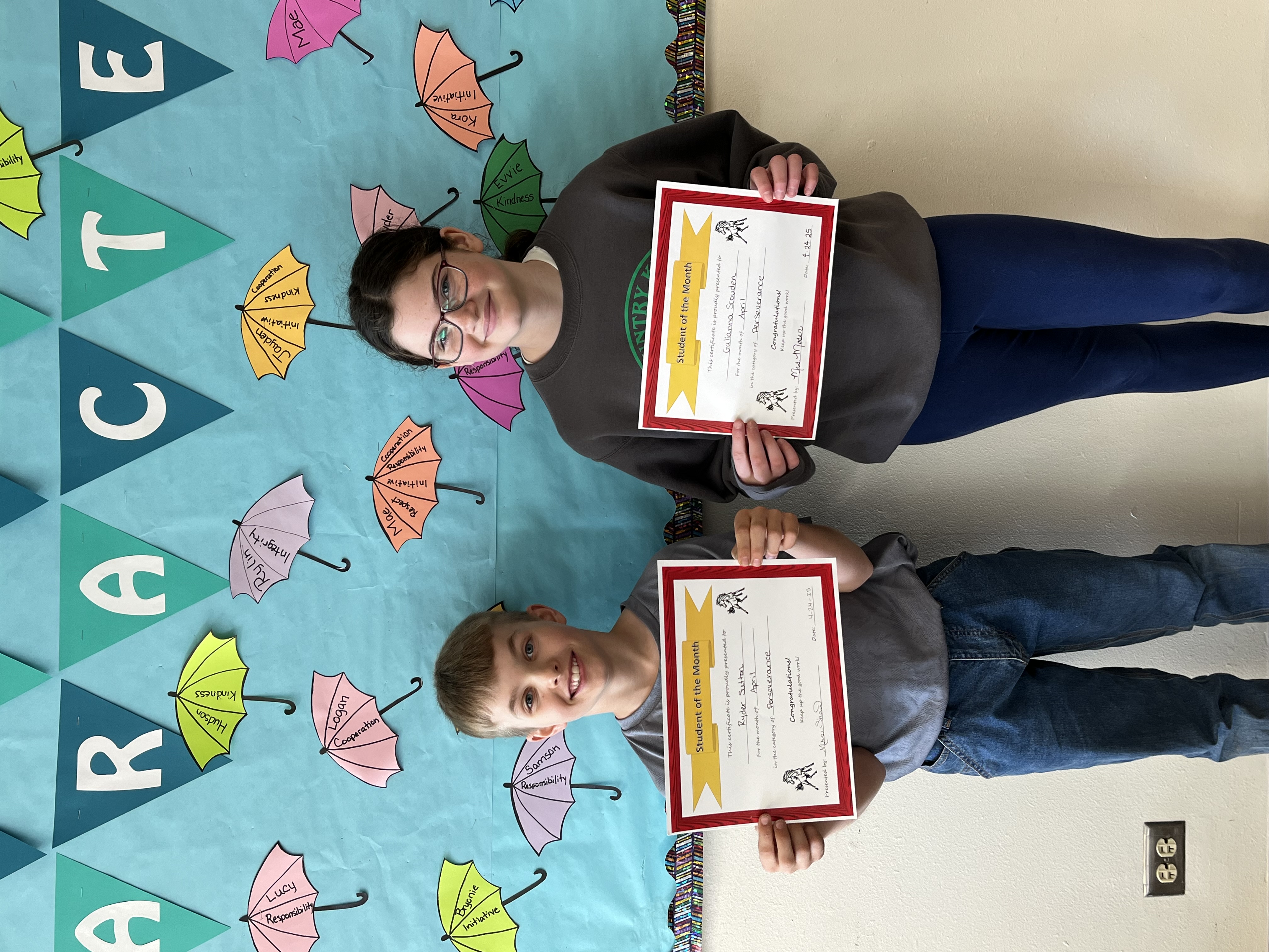 April students of the month