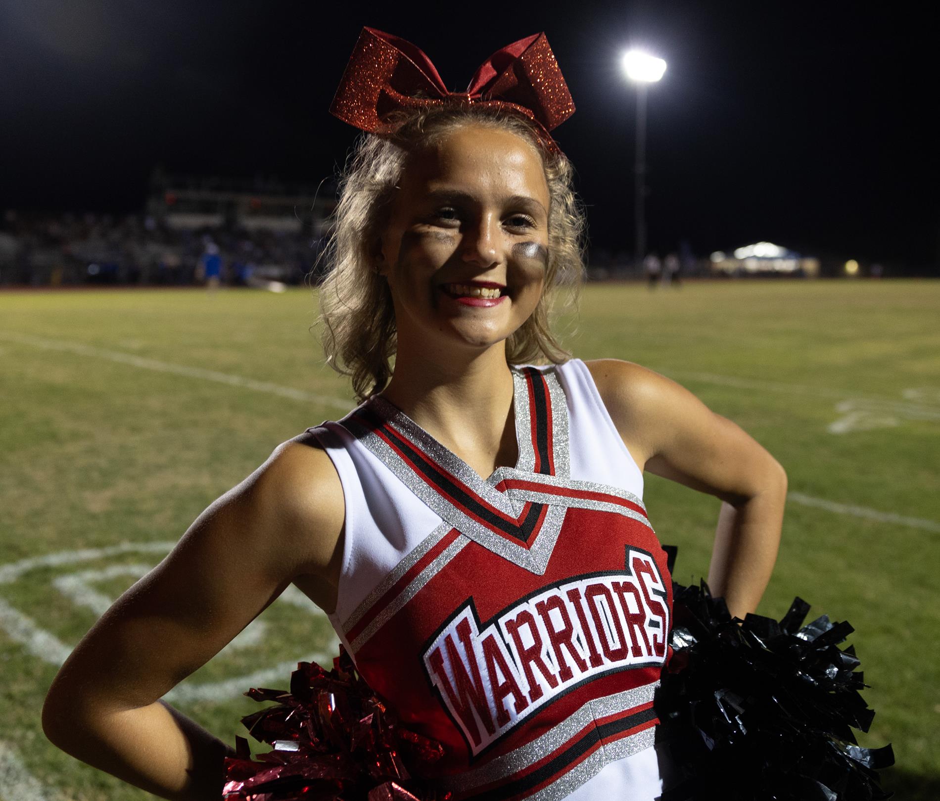 Ingram Tom Moore cheerleaders at Comfort High School