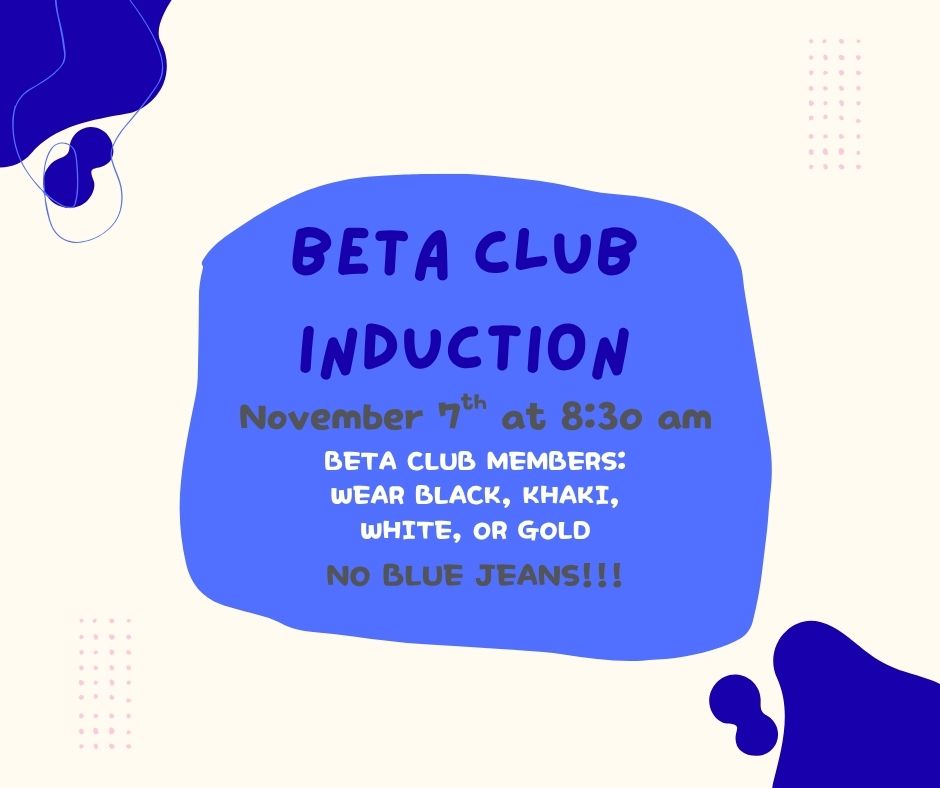 Beta Club induction