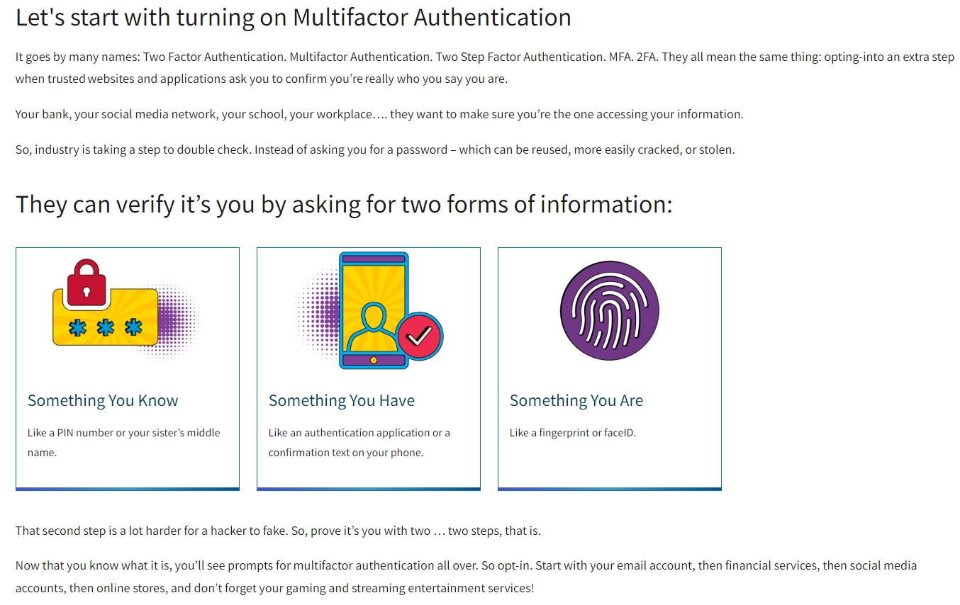Use Multifactor Authentication