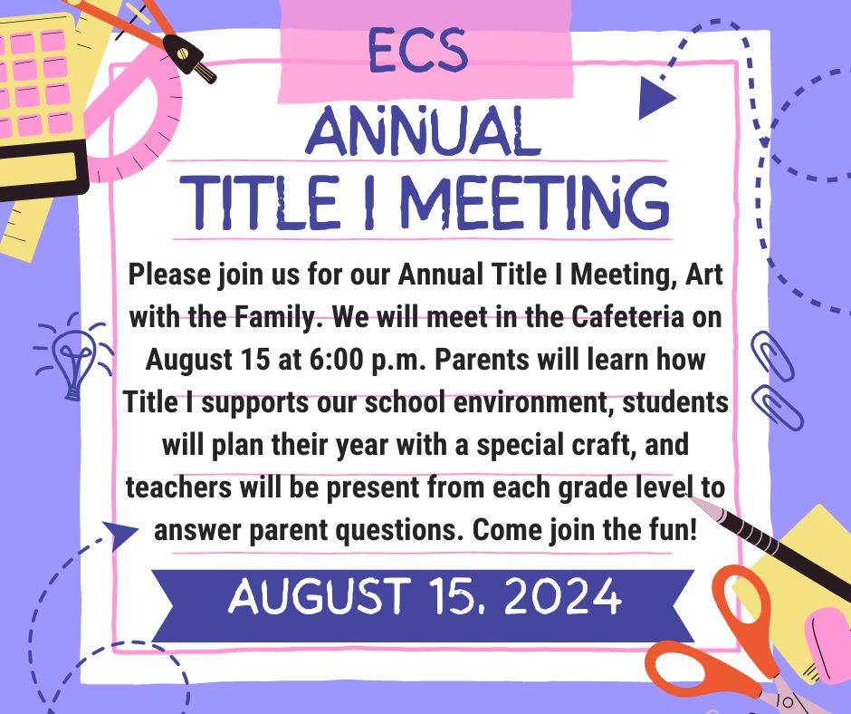 Annual Title 1 Meeting Announcement