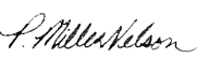 Penny Miller-Nelson signature