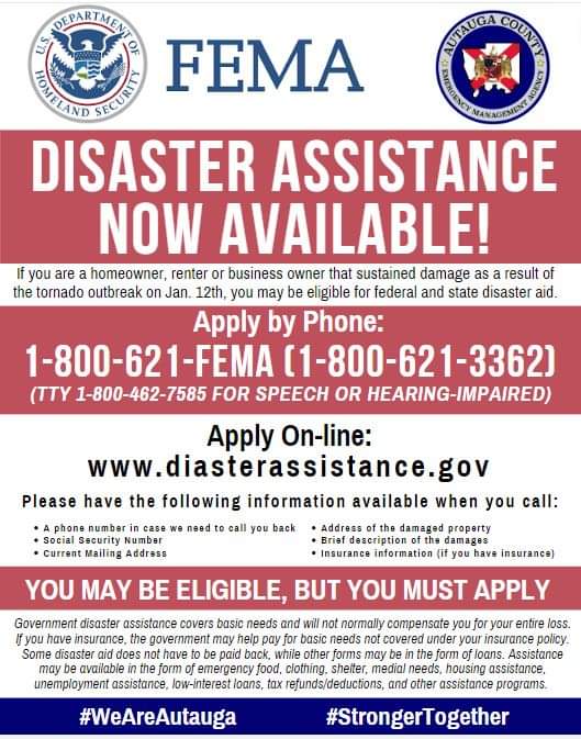 FEMA Disaster Assistance Information