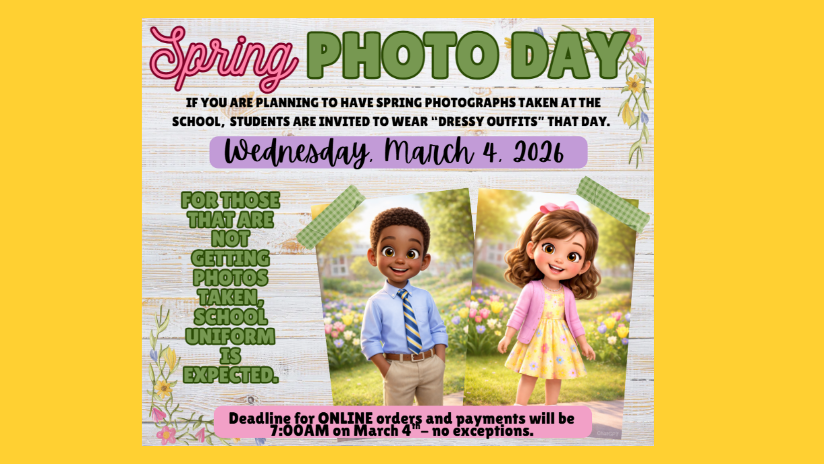 Spring Pictures Flyer