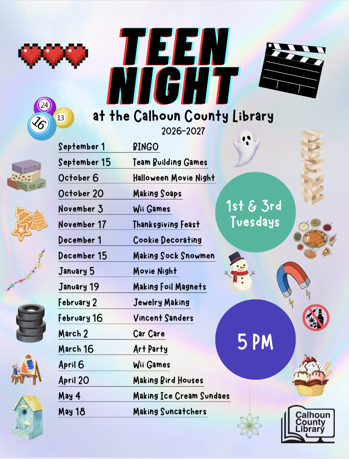 Calhoun County Library Teen Nights