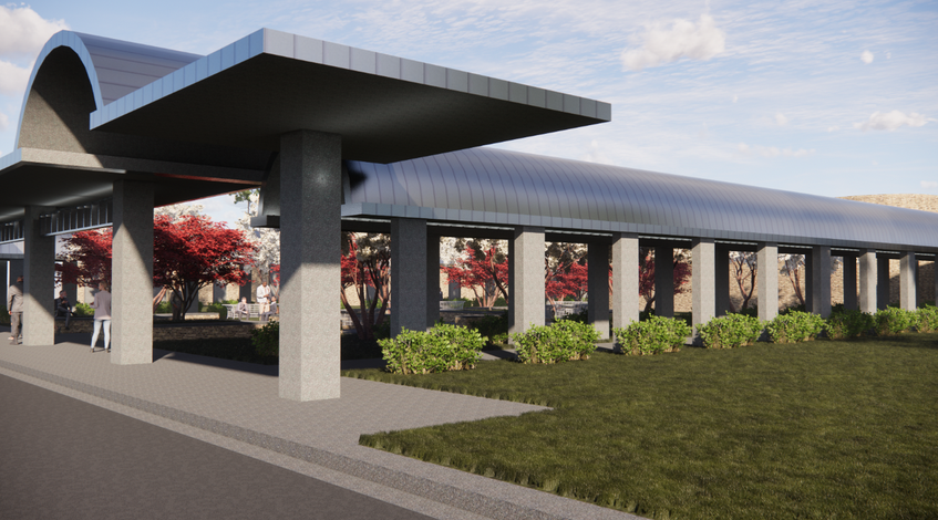 Sumter Middle School Entrance Canopy