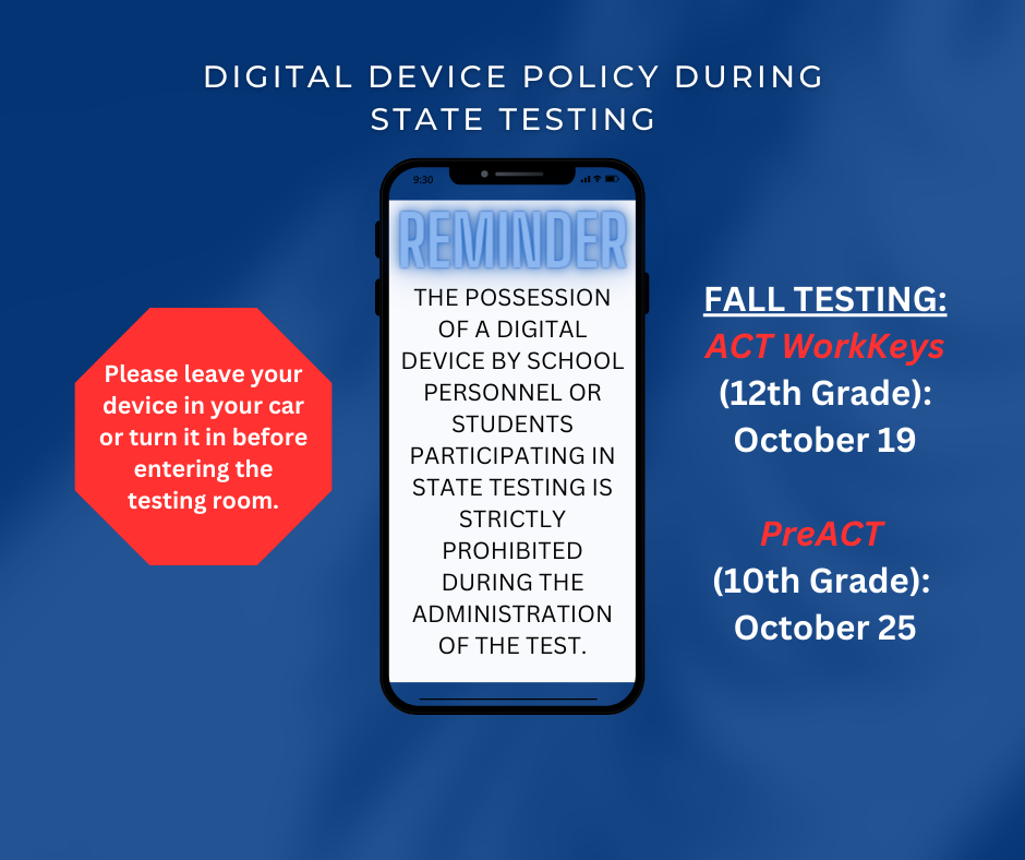 Digital Device Policy for State Testing