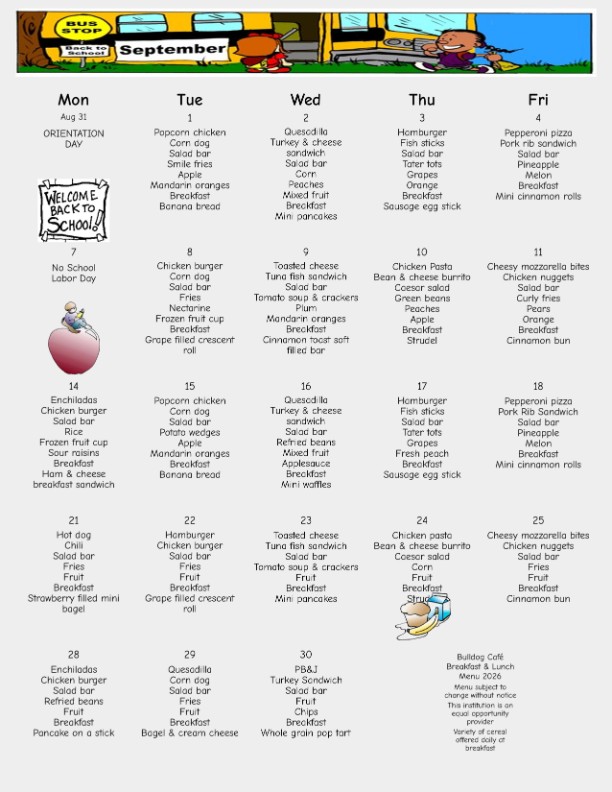 Lunch Menu