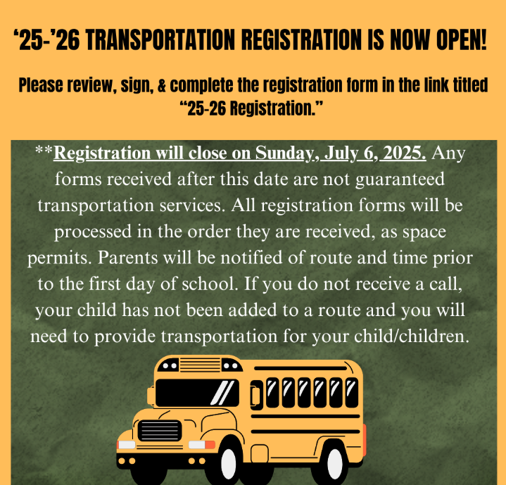 bus registration 25-26 bus registration 25-26