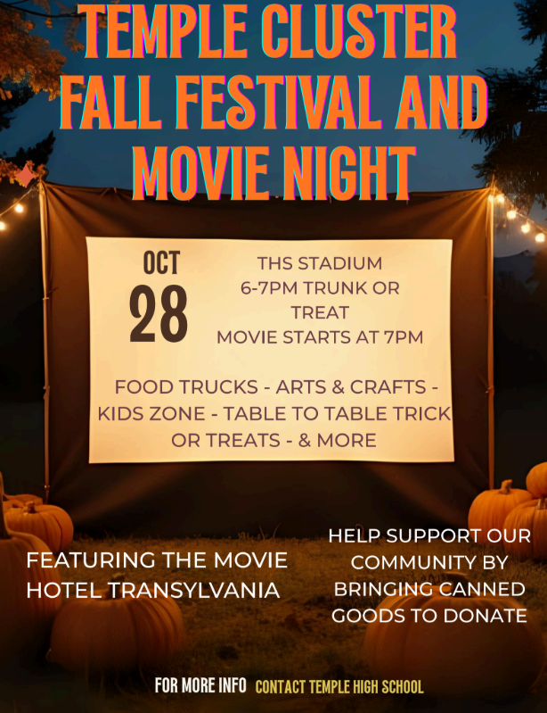 Temple Cluster Fall Festival Flyer Temple Cluster Fall Festival Flyer