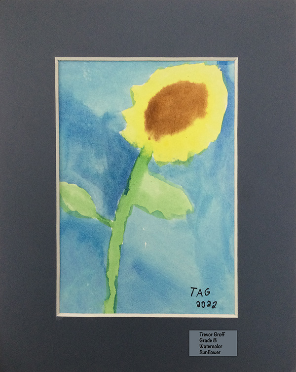 Trevor Groff - Watercolor - Sunflower