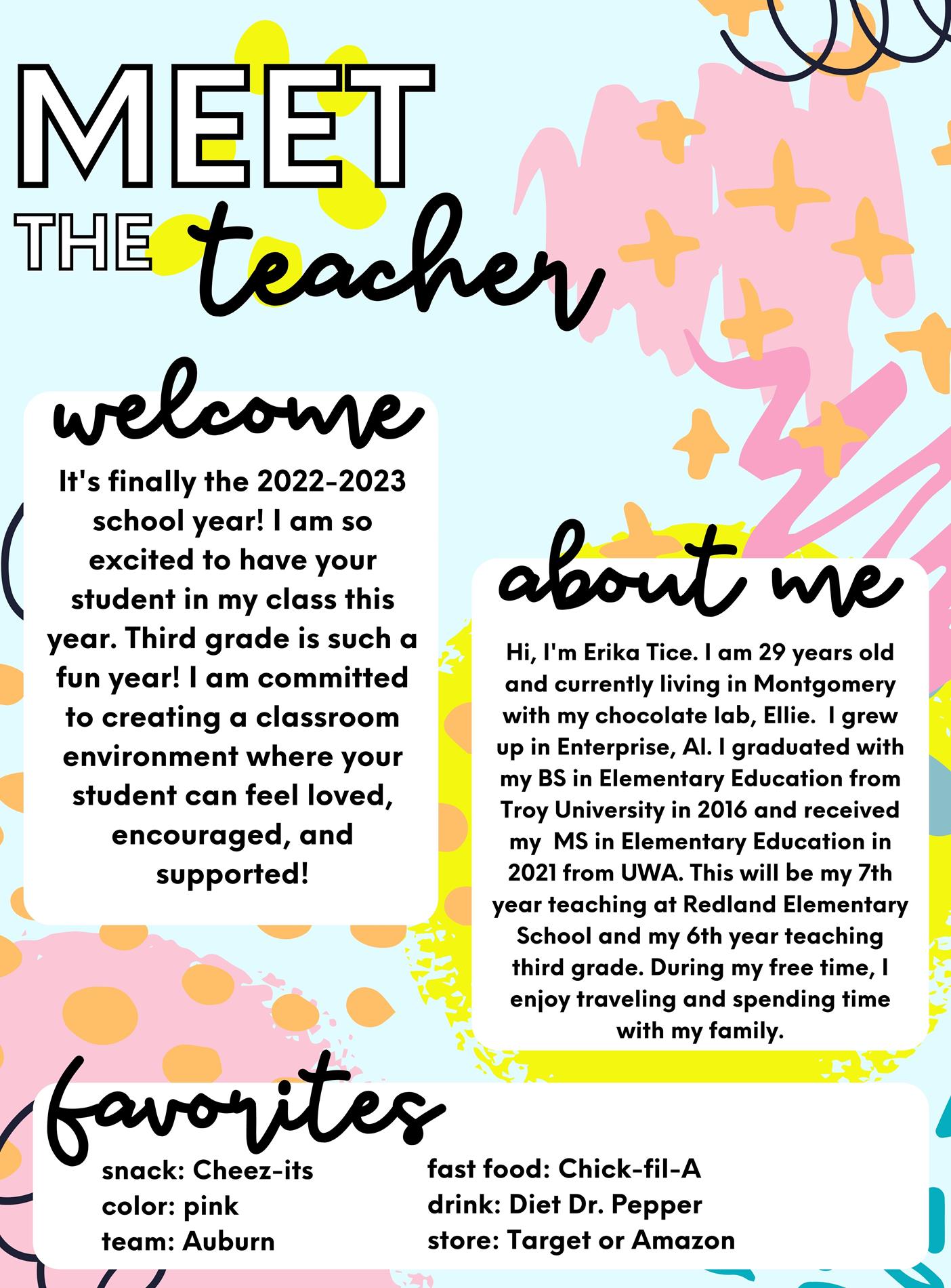 meet the teacher