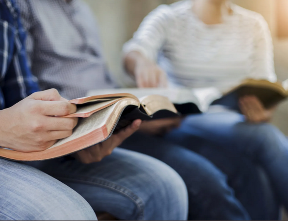 Bibles in Laps
