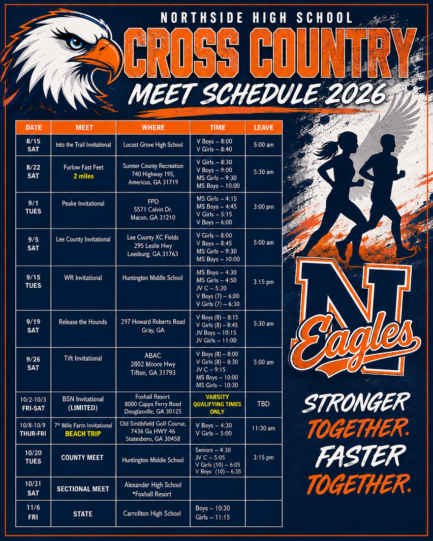 2026 Cross Country Schedule