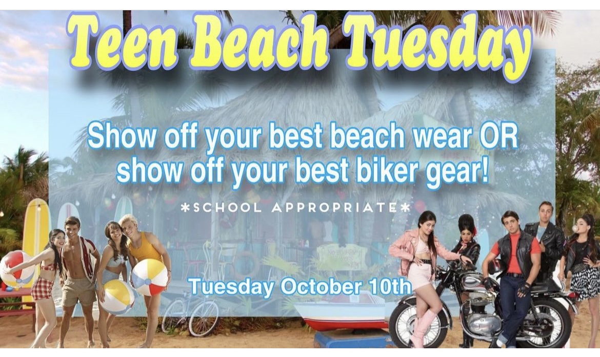 Teen Beach Tuesday, October 10