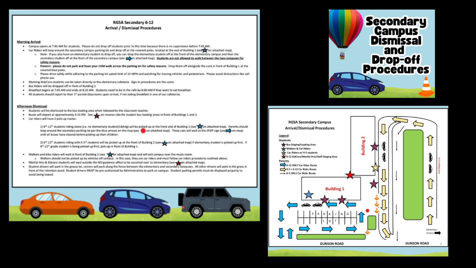 Secondary Drop Off and Dismissal