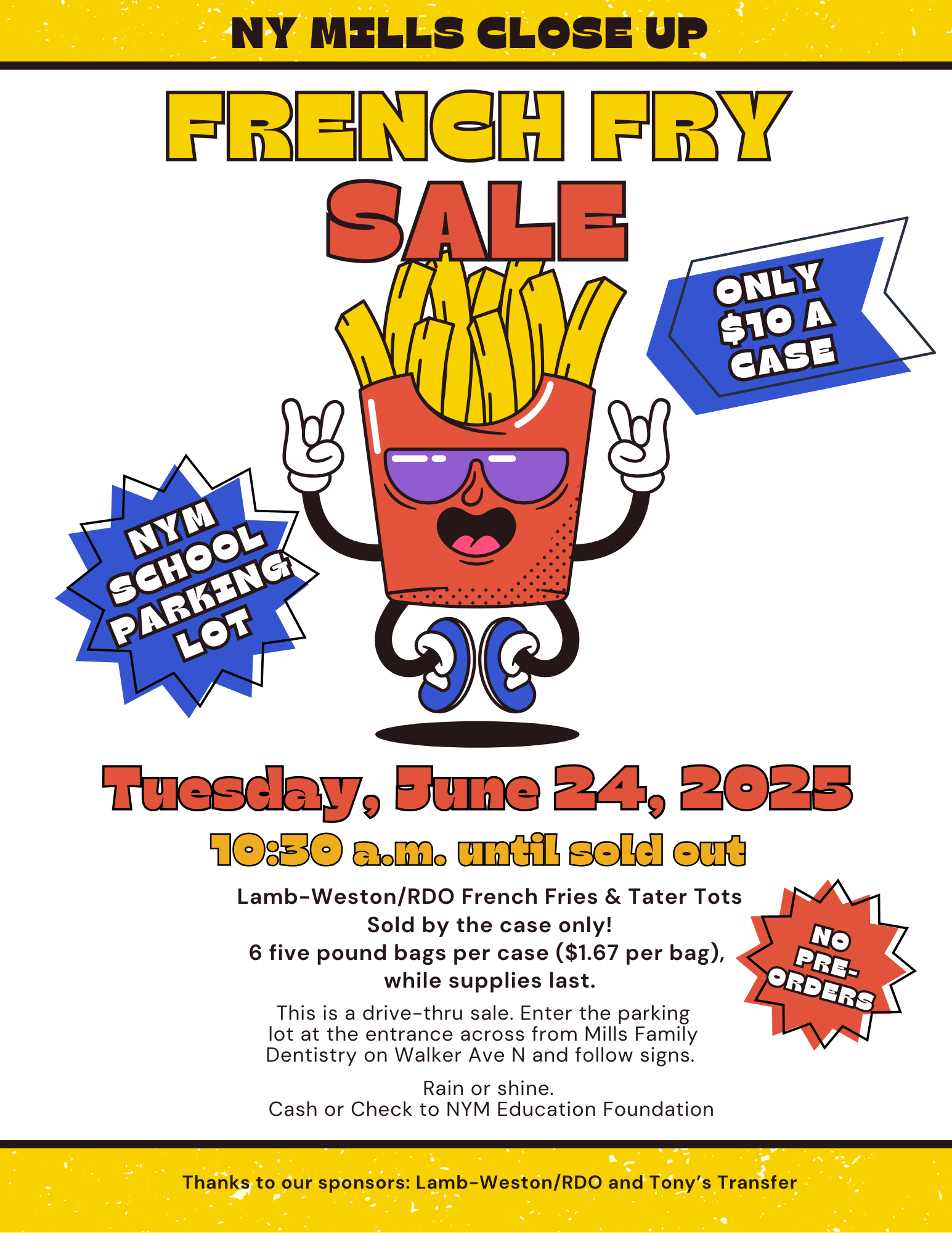 french fry sale french fry sale