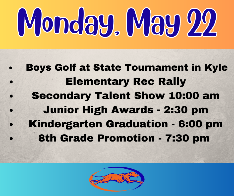 events schedule 