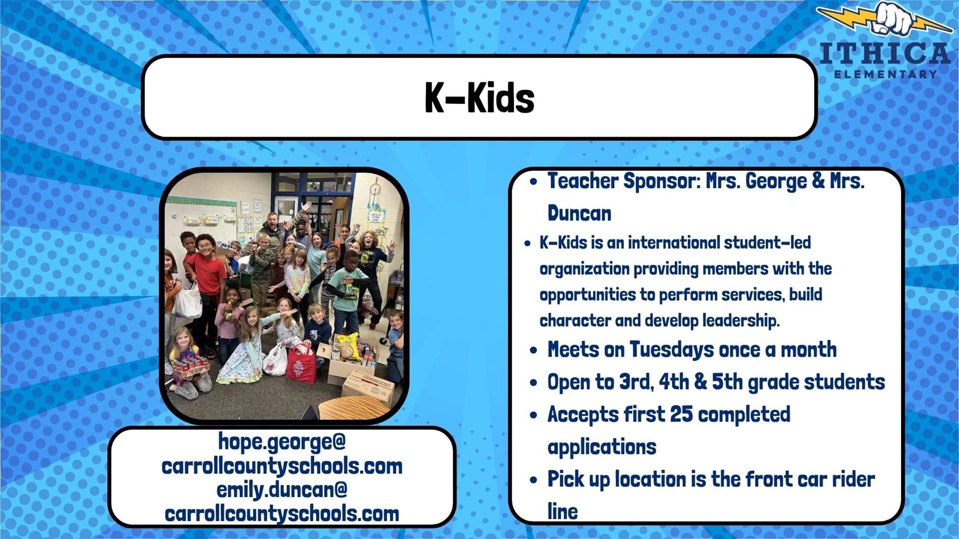 information about K-kids