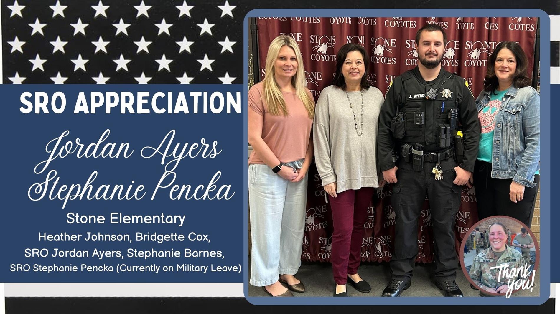 SRO Appreciation Images Stone Elementary