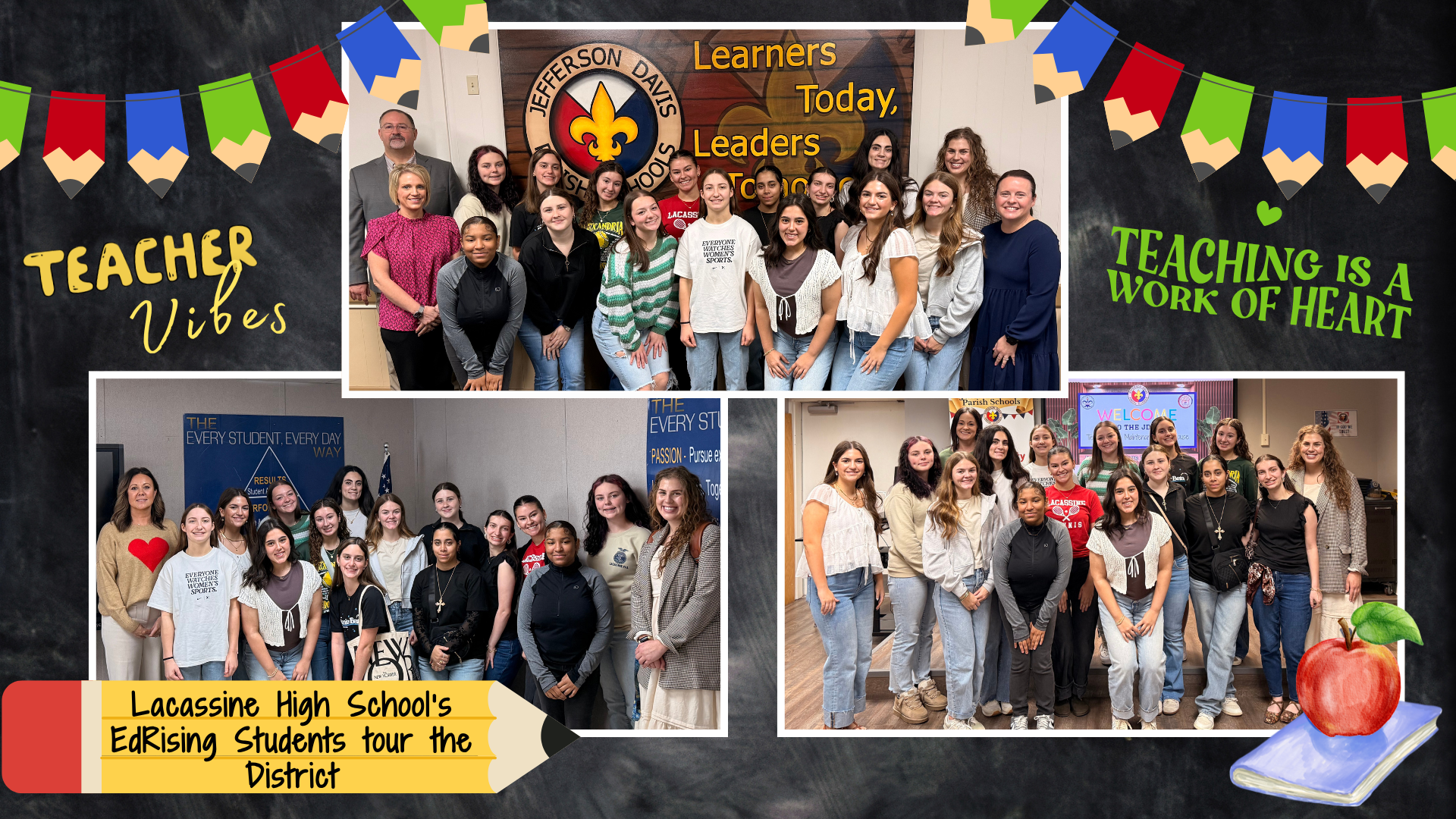 LHS's EdRising students toured the District. They visited the Central Office, JWCE/Pupil Appraisal, Food Services, the Tech Center/Maintenance Dept./Transportation. During their tour these "future educators" were able to get a glimpse and deeper understanding of the internal operations and frameworks of some of the departments and how these functions contribute to the overall operations of a school district. 