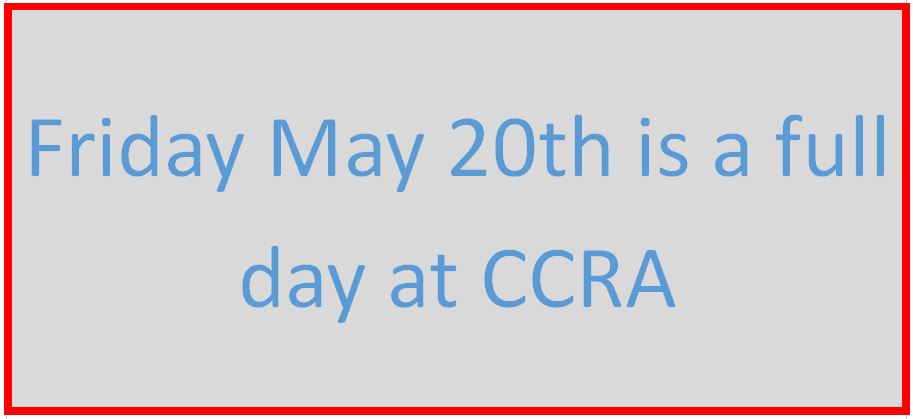 CCRA May 20th