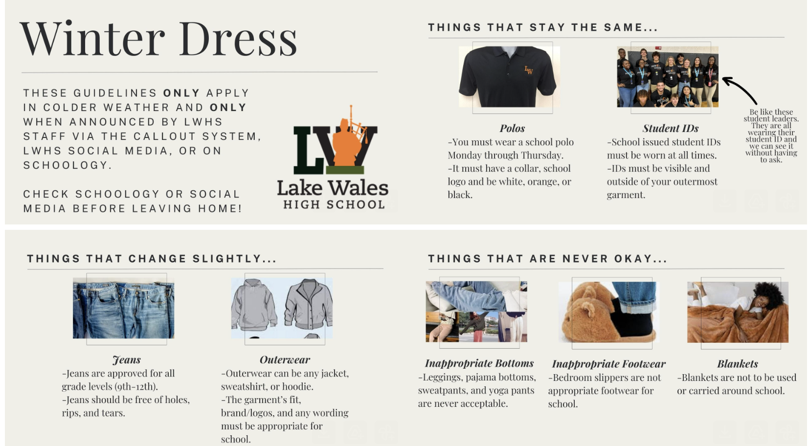 Winter Dess Guidelines