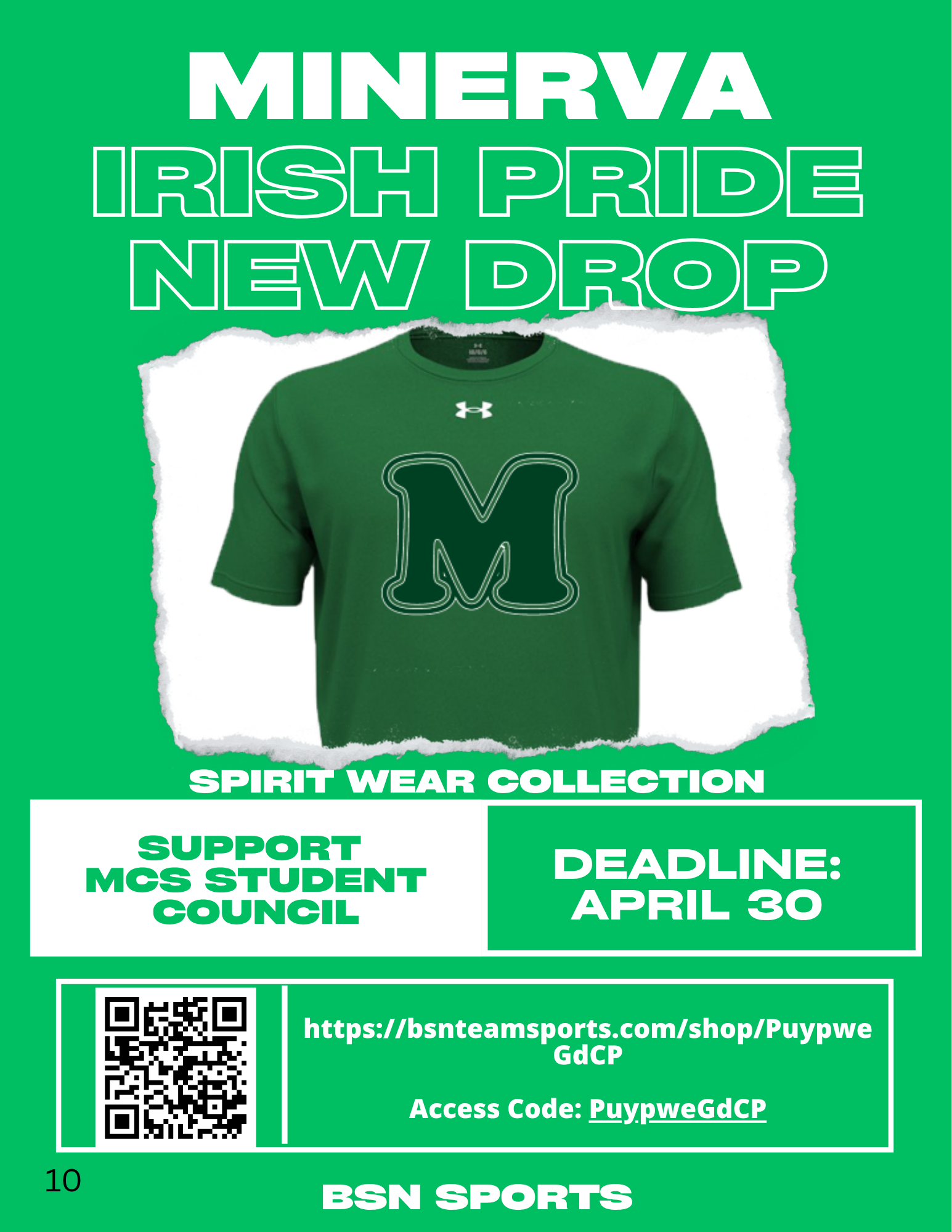 Spirit Wear Flyer