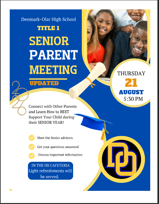 Senior Parent Meeting updated