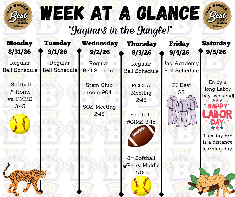 Week at a glance