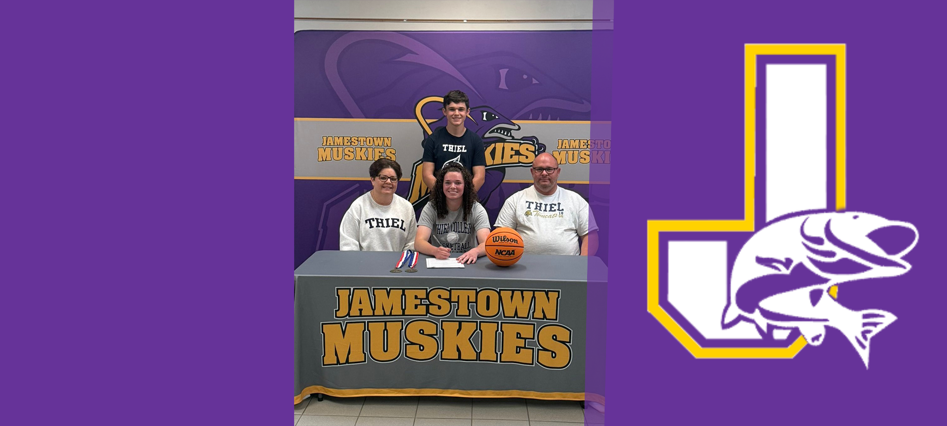 Congratulations to Alayna Cadman for signing her Letter of Intent to play basketball at Thiel College!