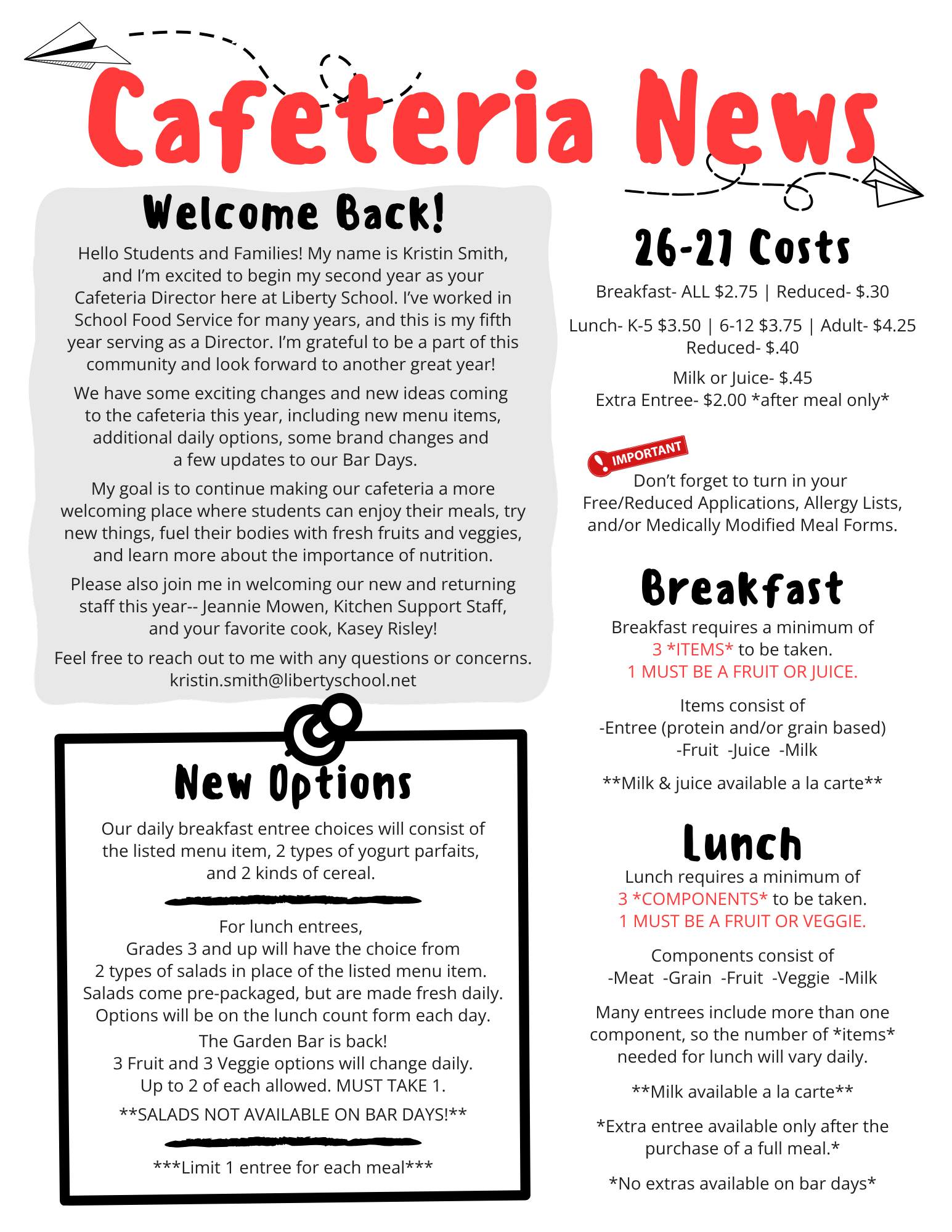 Cafeteria News